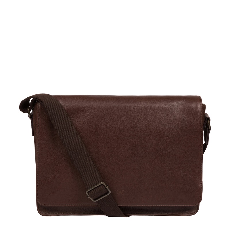 'Tom' Malt Leather Messenger Bag