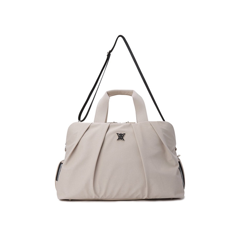 Shirring Boston Bag - Beige