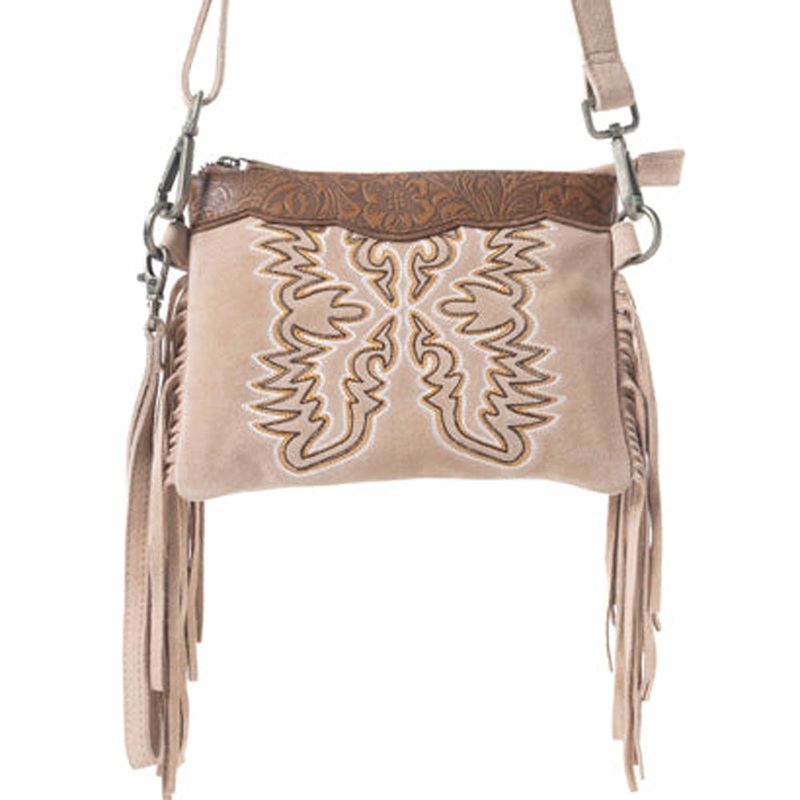 Desert Wing Crossbody Bag In Beige