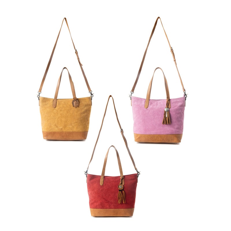 Amber Dune Leather Bag Variant Combo