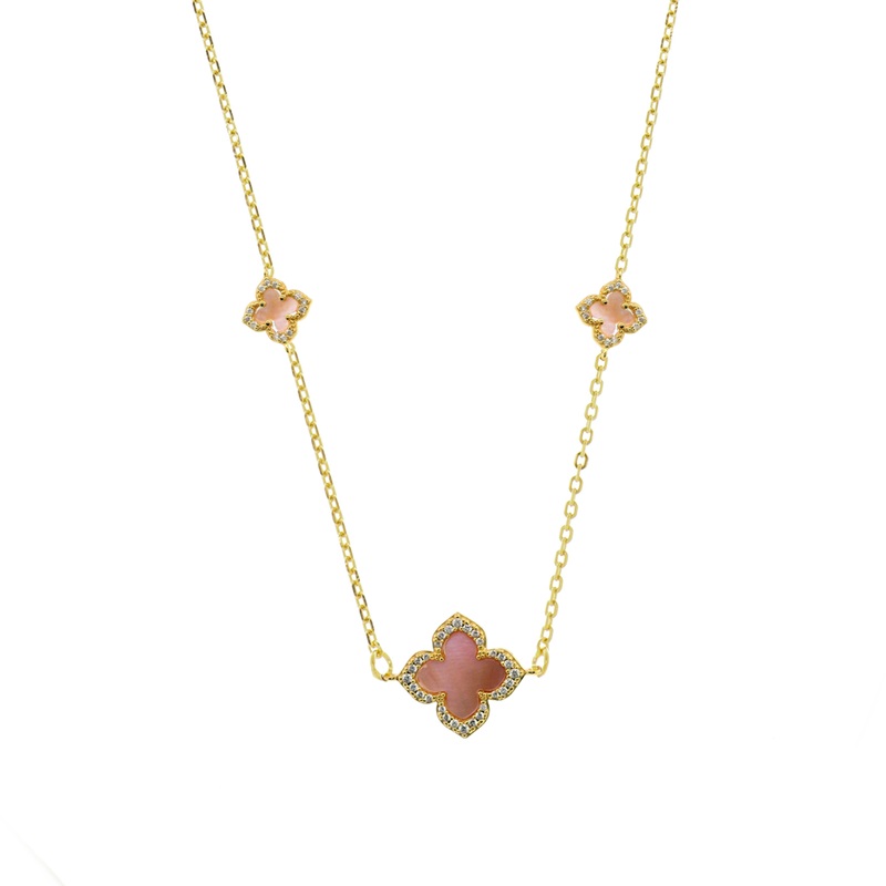 Georgini Sydney Soiree Fairwater Mother Of Pearl Deluxe Necklace- Gold
