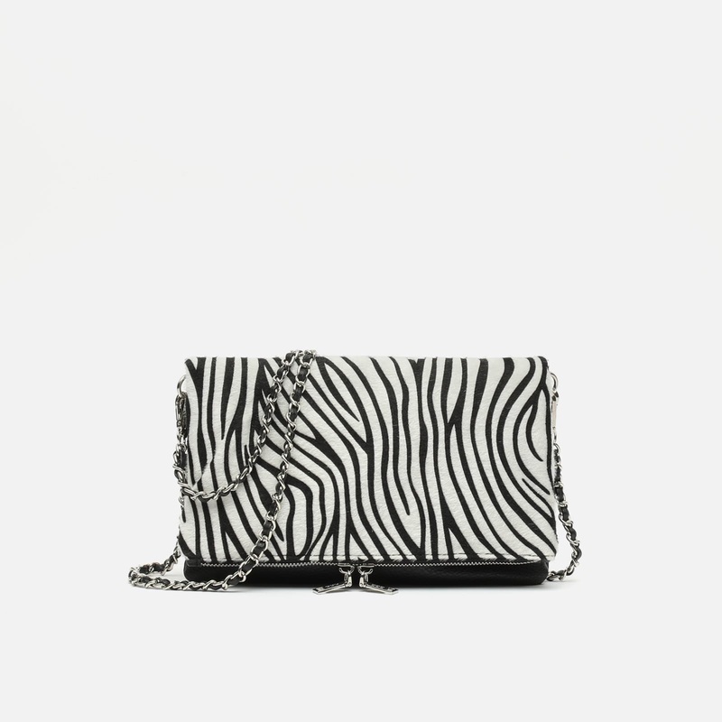 Braze bolso bandolera con doble asa y estampado animal print