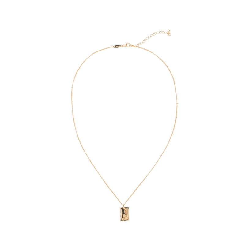 Elly Lou December Flower Necklace- Gold