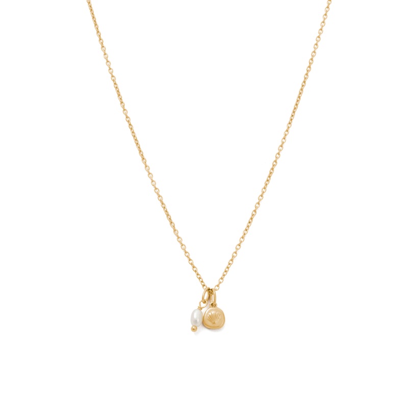 Kirstin Ash Memoir Pearl Necklace- Gold