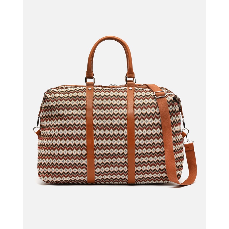 Penji bolsa fin de semana con estampado jacquard y asa bandolera extrable