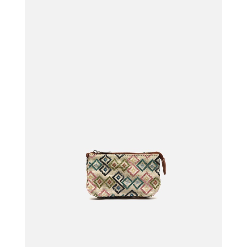 Saorla portamonedas con estampado jacquard