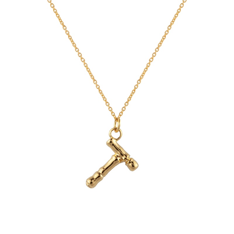 Zahar Initial Necklace - T