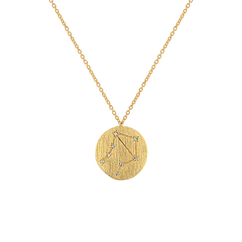 Zahar Zodiac Necklace - Libra