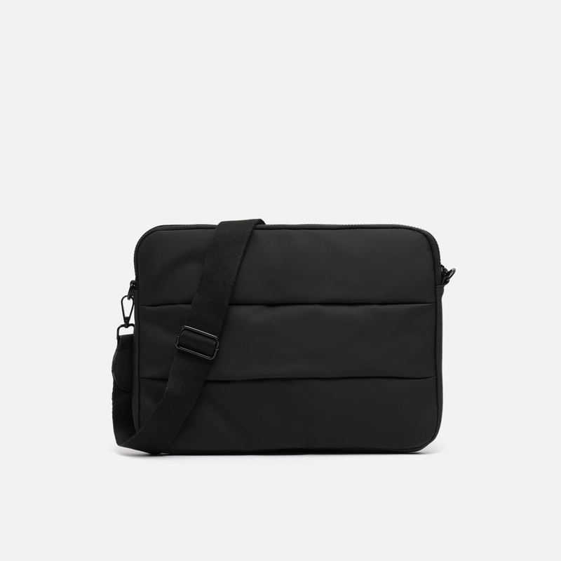 Poof funda pequea para ordenador porttil (13") acolchado en nylon y bandolera extrable