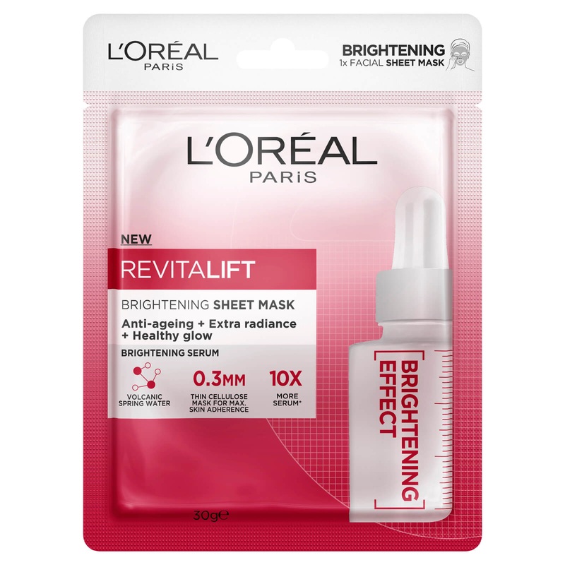L'Oral Paris Revitalift Brightening Sheet Masks (Pack of 5)