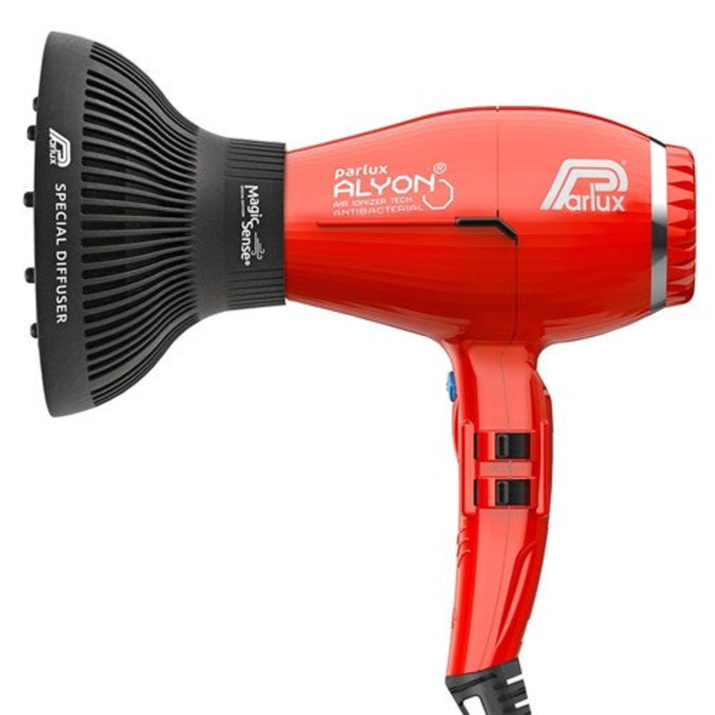 Parlux Alyon Air Ionizer Tech Hair Dryer And Diffuser - Red