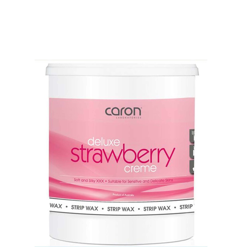 Caronlab Strawberry Crme Microwaveable Strip Wax 800ml