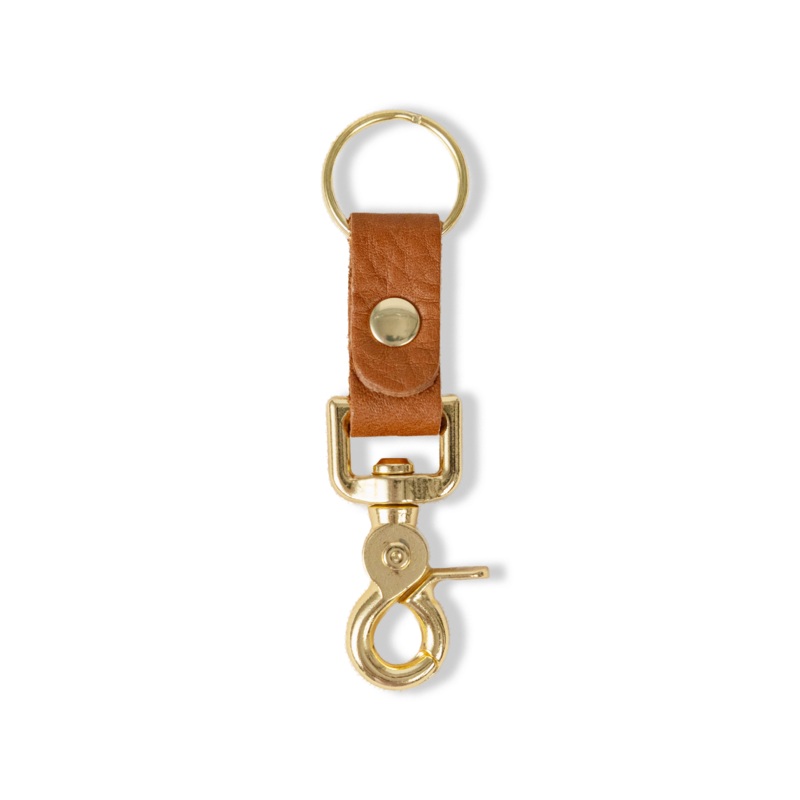 Cognac Cypress Key Clip