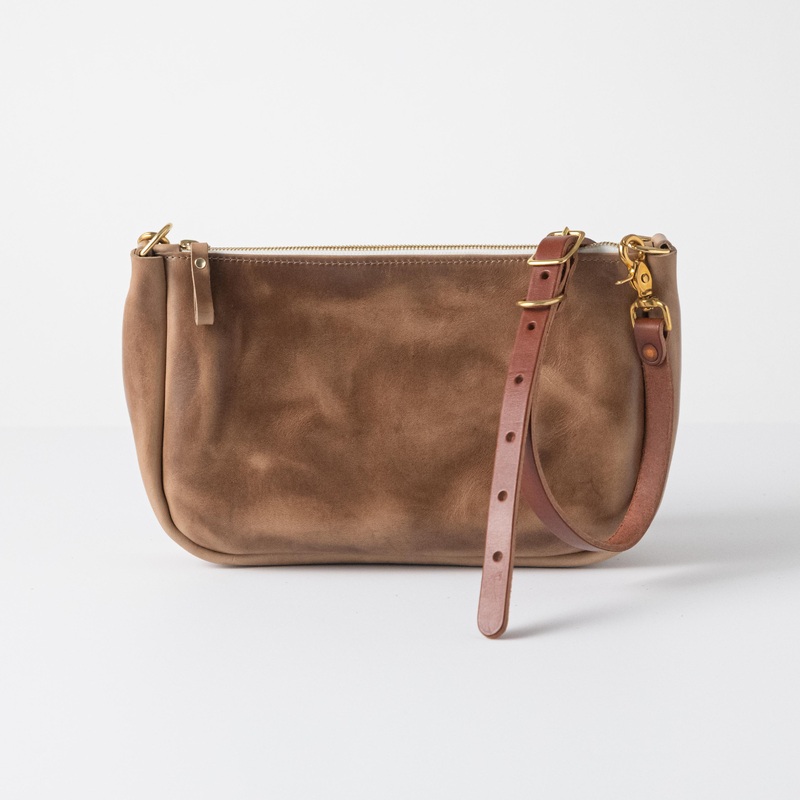 Natural Chromexcel Crossbody Bag