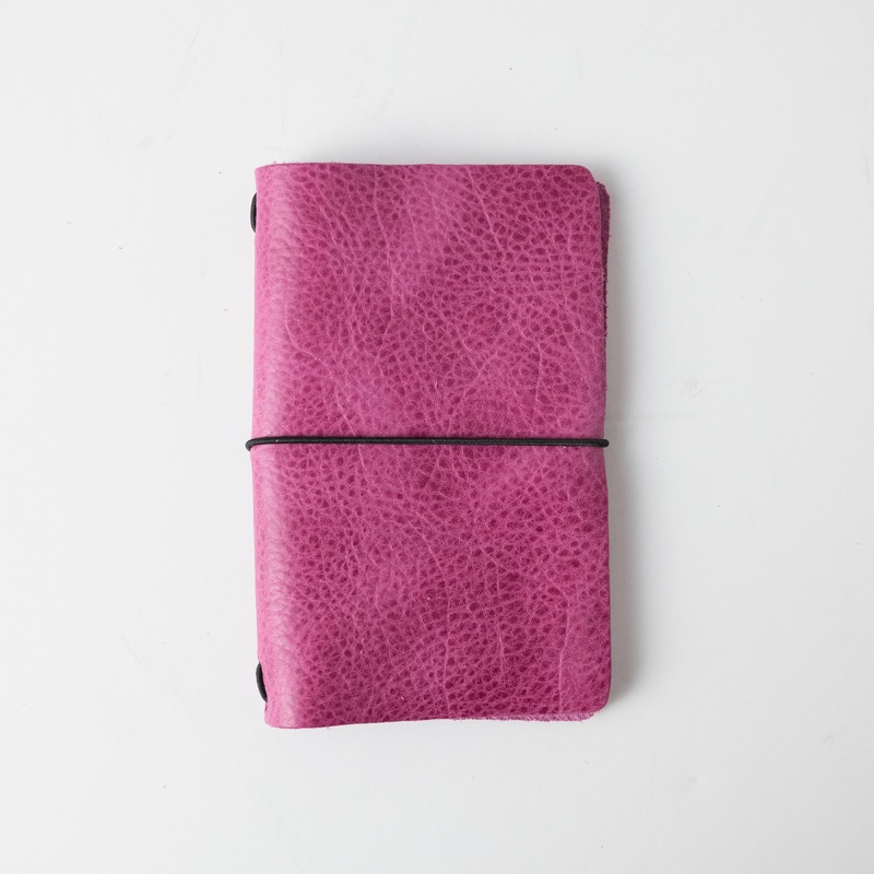 Pink Bulldog Travel Notebook