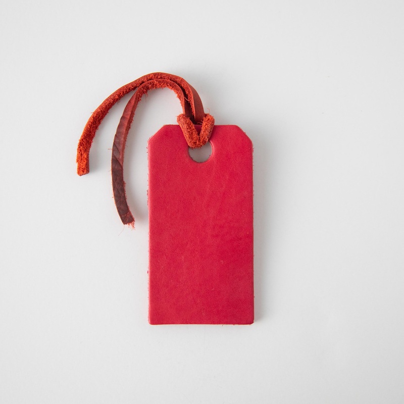 Pink Leather Tag