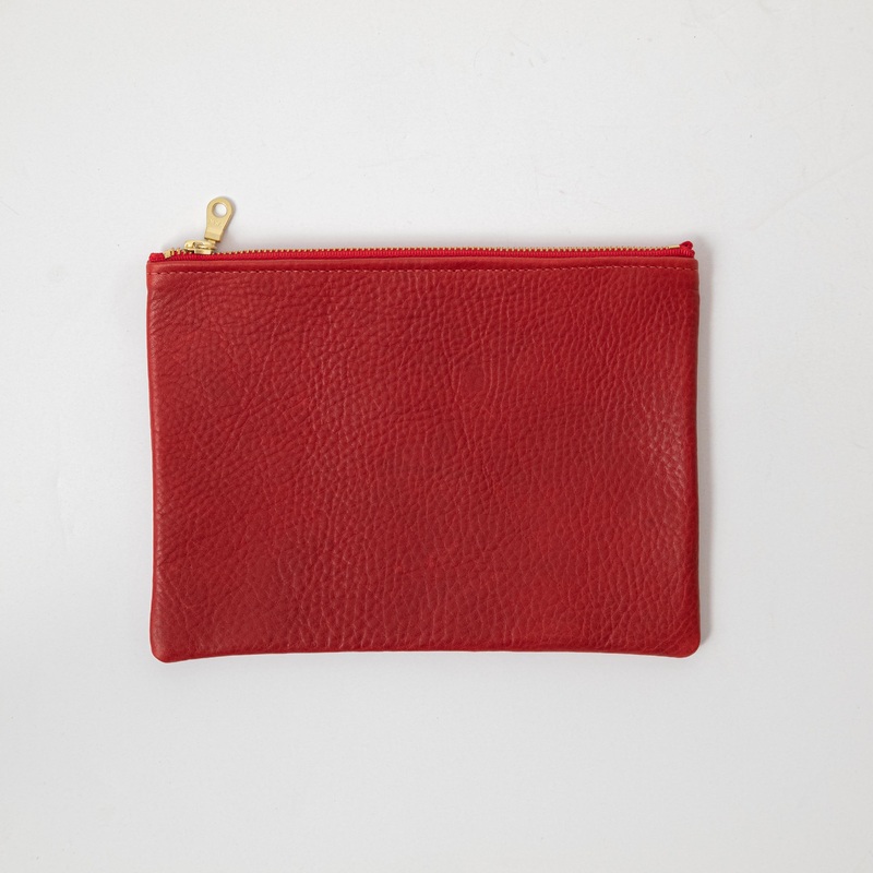 Red Cypress Medium Zip Pouch