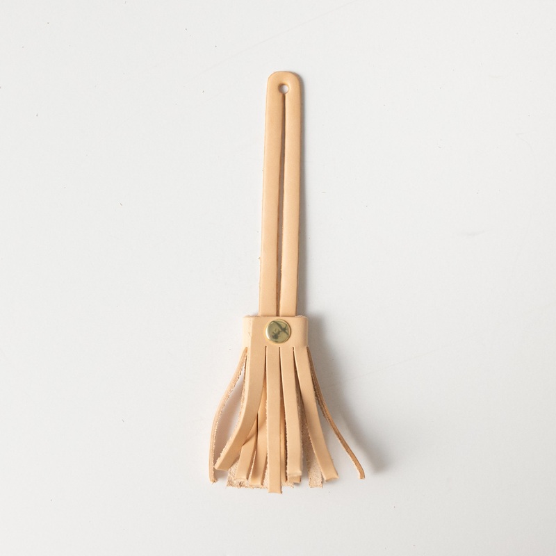 Rustic  Vegetable Tanned Mini Tassel