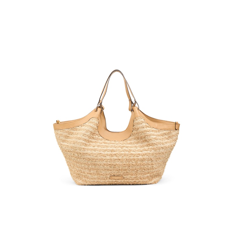 Dua Straw L Shoulder Tote Bag
