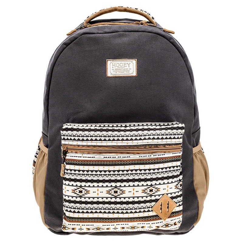 "Recess" Hooey Backpack Grey w/Aztec