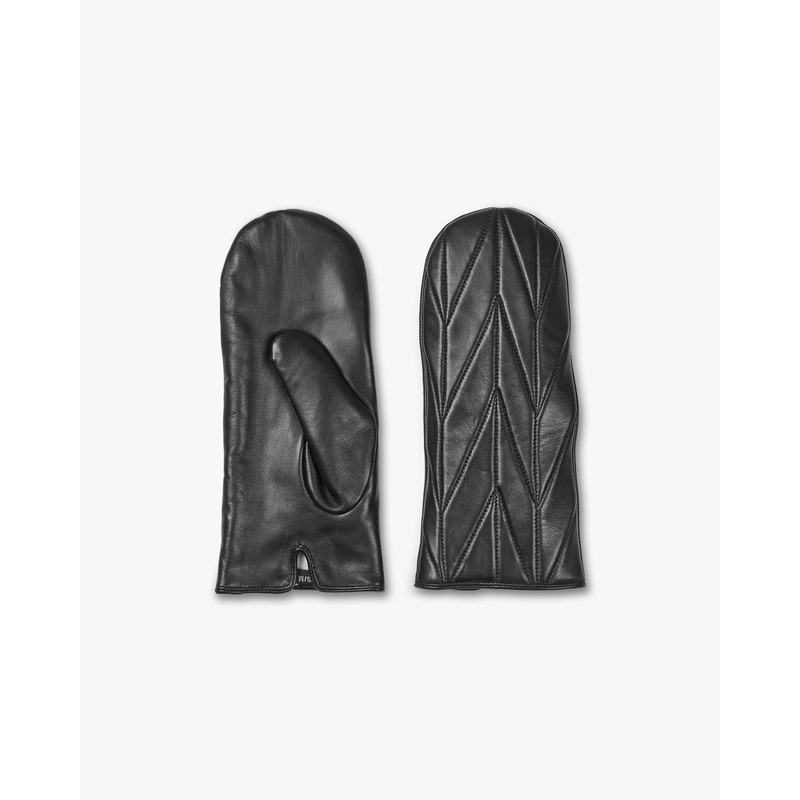 Leather Quilt Mittens