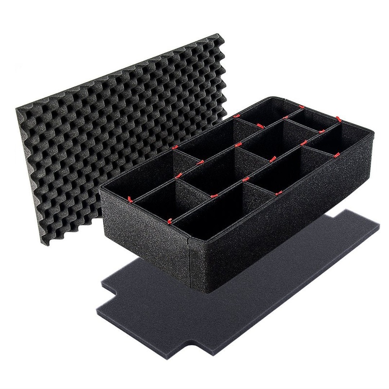 Pelican 1535 Air TrekPak Kit, Customizable Padded Divider System