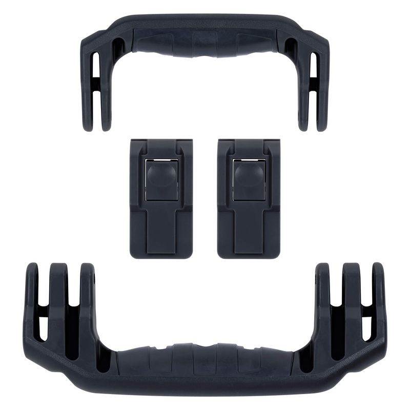 Pelican 1556 Air Replacement Handles & Latches, Black (Set of 2 Handles, 2 Latches)