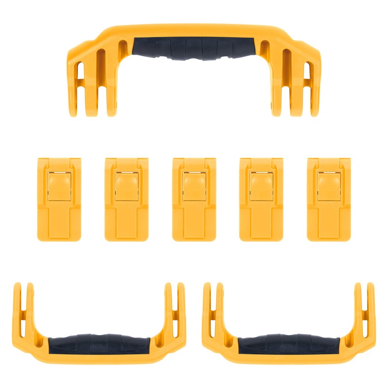 Pelican 1626 Air Replacement Handles & Latches, Yellow (Set of 3 Handles, 5 Latches)