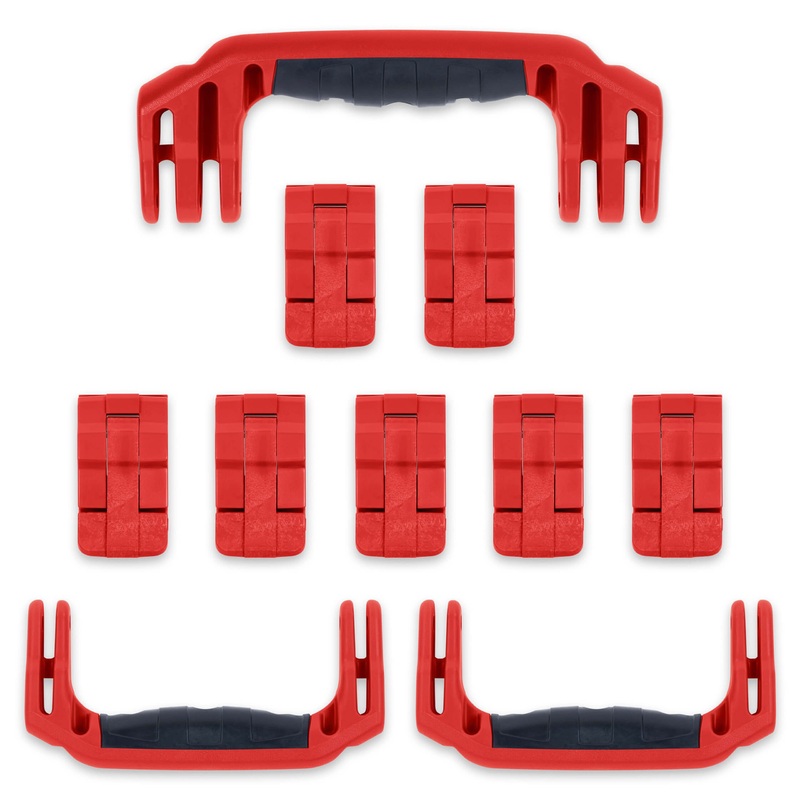Pelican 1650 Replacement Handles & Latches Set - Red