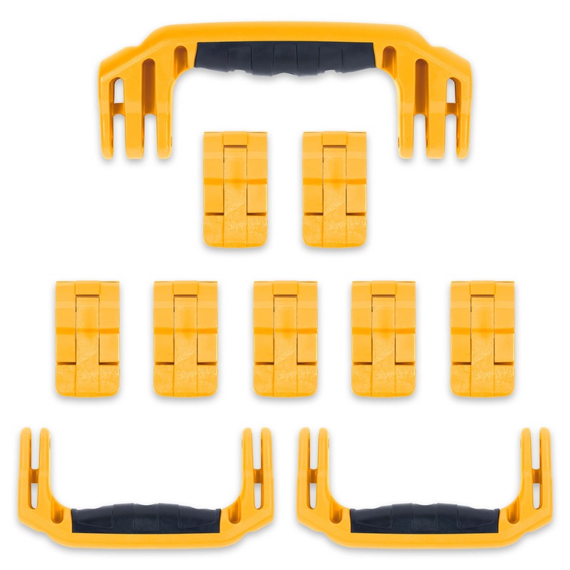 Pelican 1650 Replacement Handles & Latches Set - Yellow