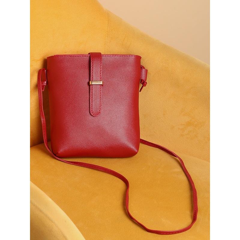 Daisy Maroon Cross Body Bag