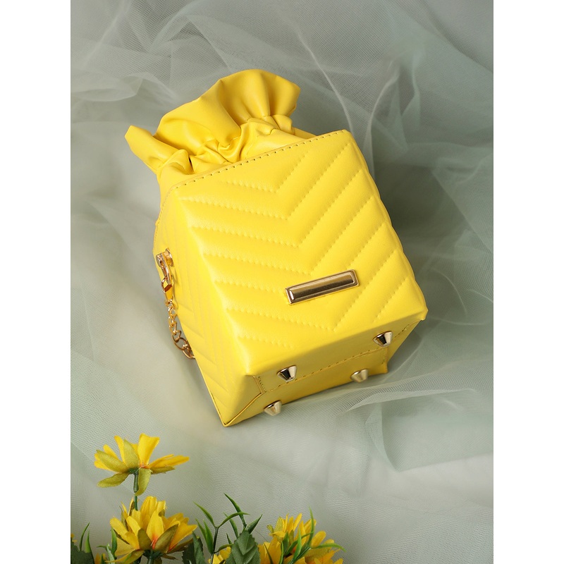 Dandelion Yellow Bucket Bag