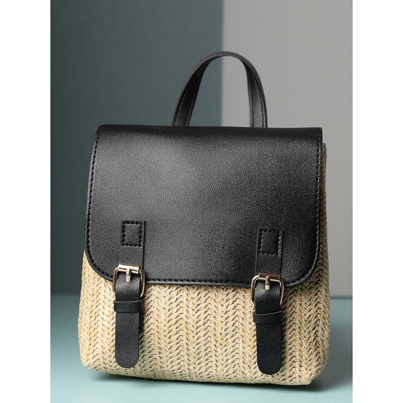 Shirley Black & Cream Backpack