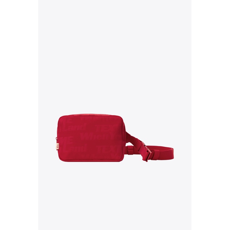 The Belt Bag in Text Me Red
