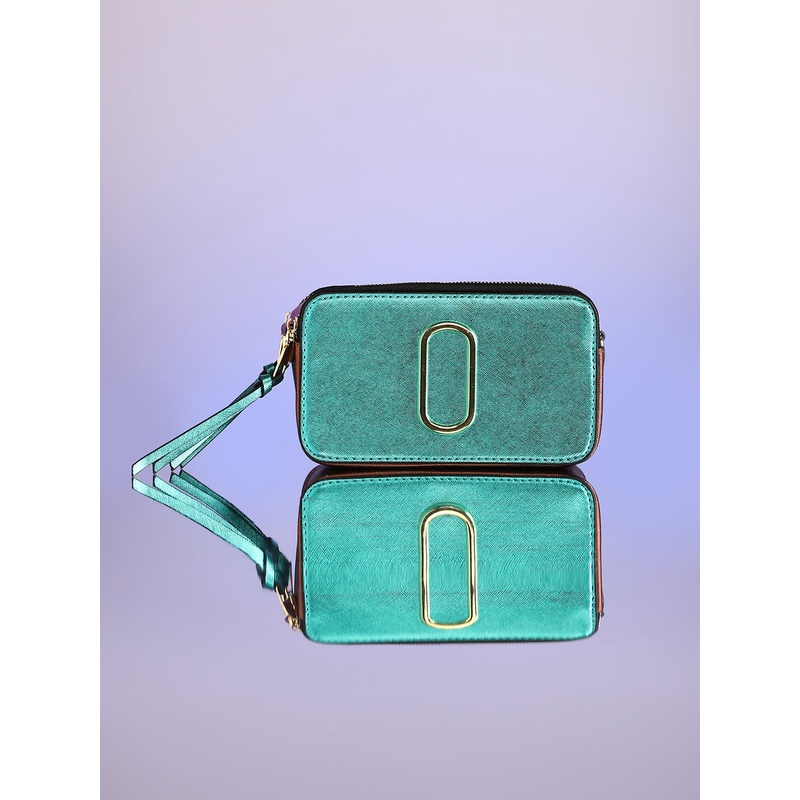 The Block Box Sling Bag - Pine Green