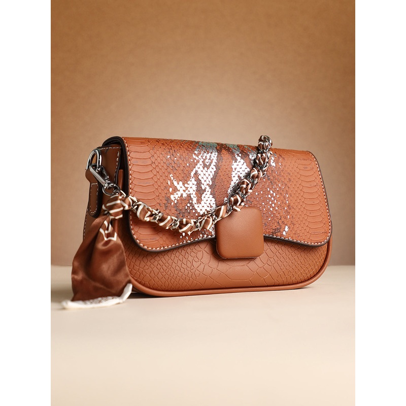 The Coilmark Curve Hand Bag - Terracotta Brown