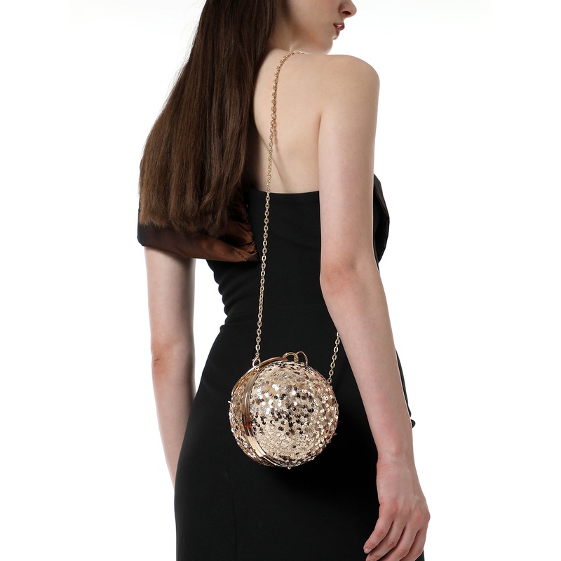 The Discotheque Clutch Bag - Champayne Gold