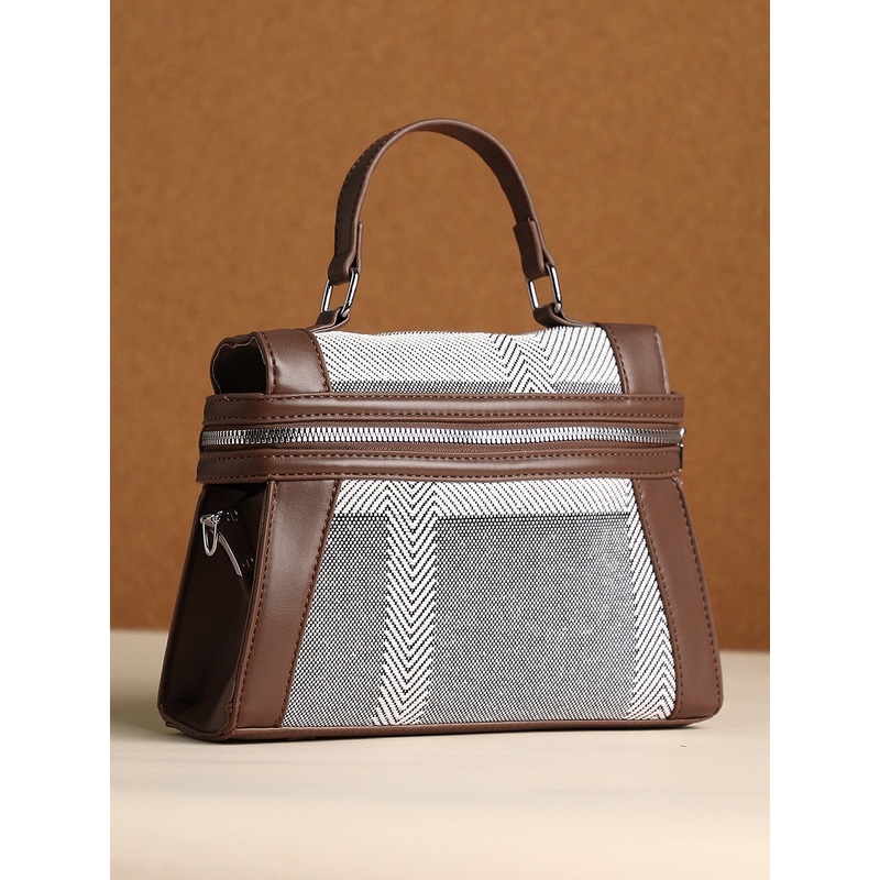 The Epistola Hand Bag - Chocolate Brown & Midnight Black