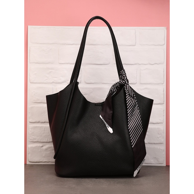 The Metrograph  Tote Bag With Pouch - Onyx Black