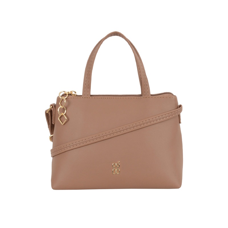 Alyssa Beige Large Satchel Bag