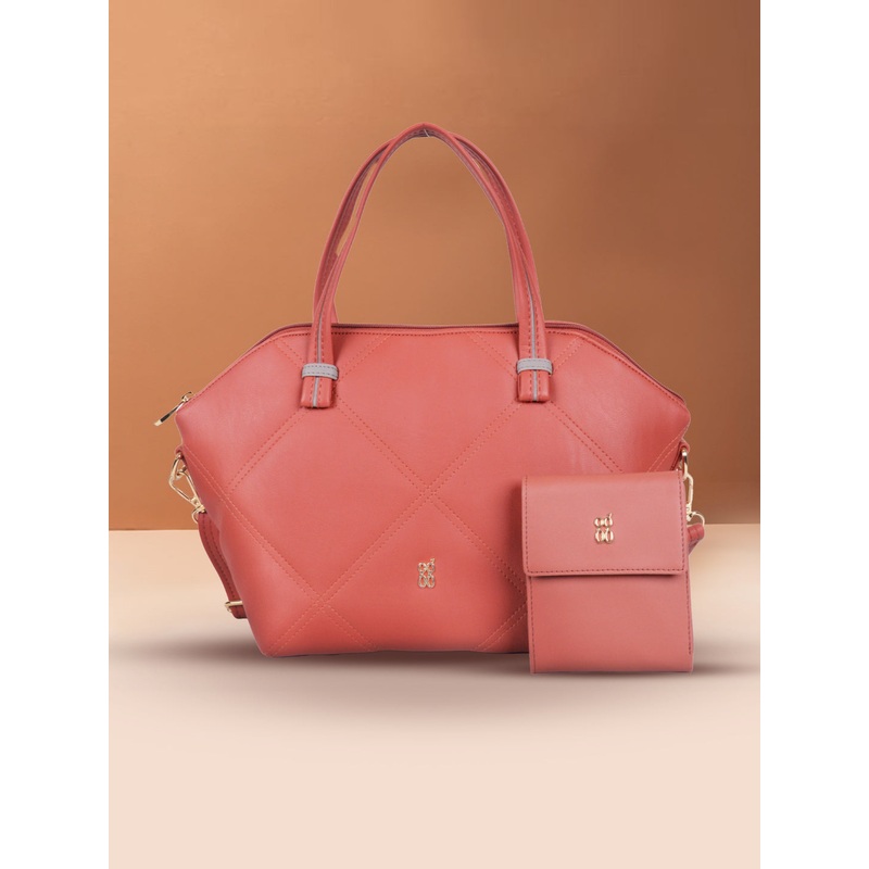 Basil Raindrop Medium Handbag & Wallet Combo