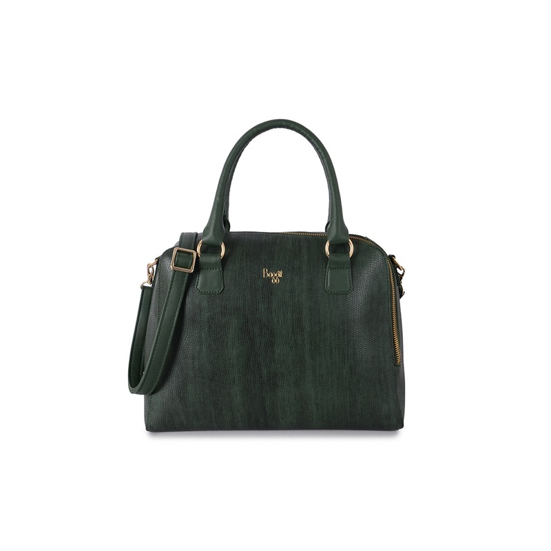 Booming Green Medium Satchel Bag
