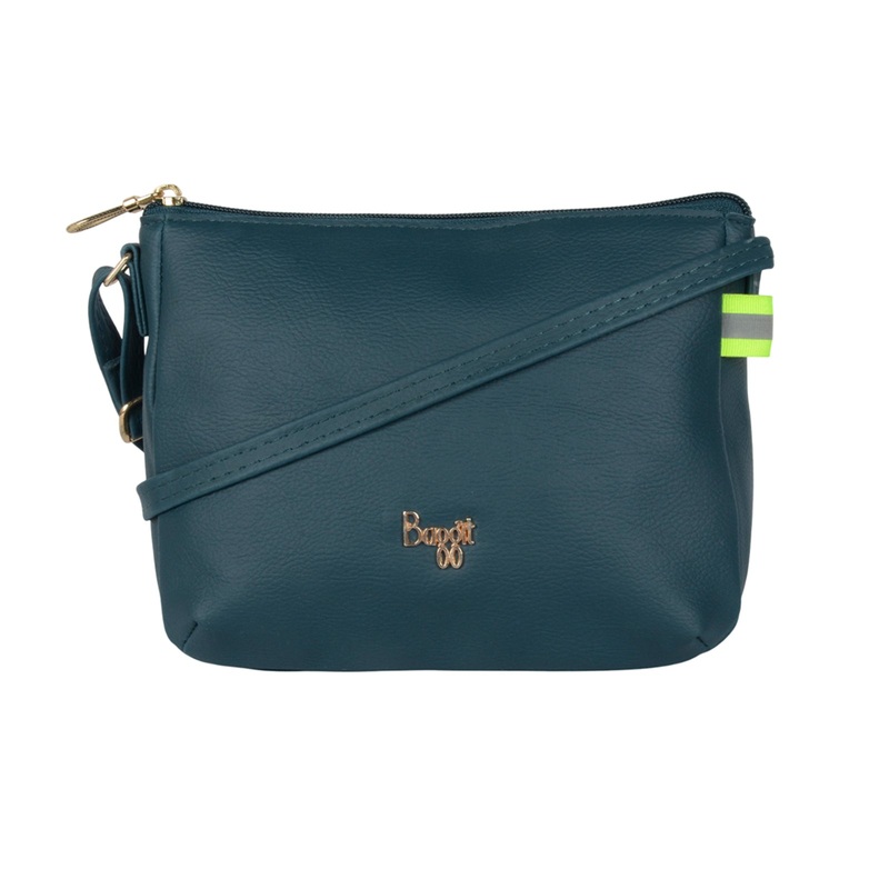 Bulma Green Small Saddle Sling Bag