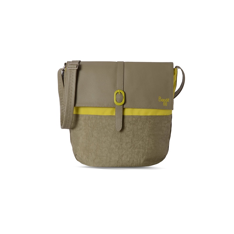 Eddy Beige Large Saddle Bag