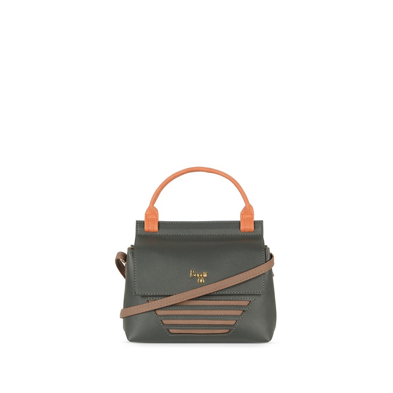 Lockup Grey Large Satchel Sling Bag
