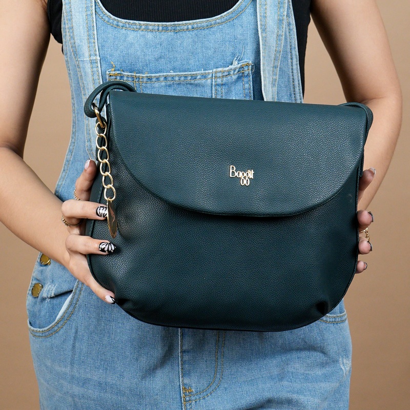 Plumo Green Small Saddle Bags