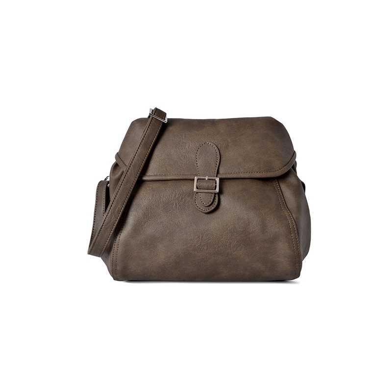Valentine Brown Medium Satchel Bag