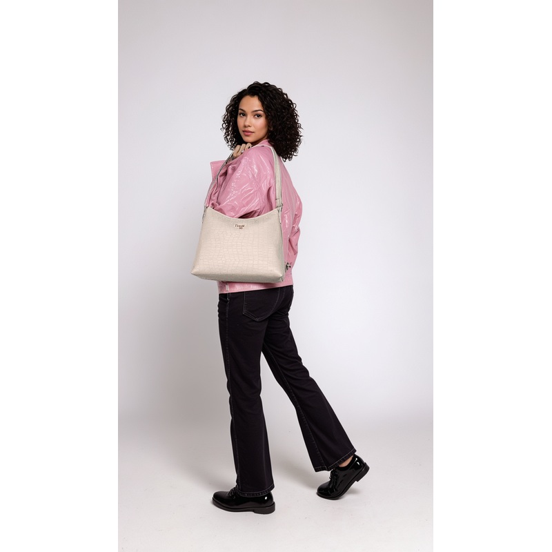 York Grey Medium Hobo Bags