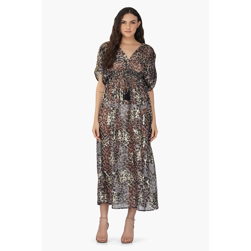 Black Panther Shiny Maxi Dress
