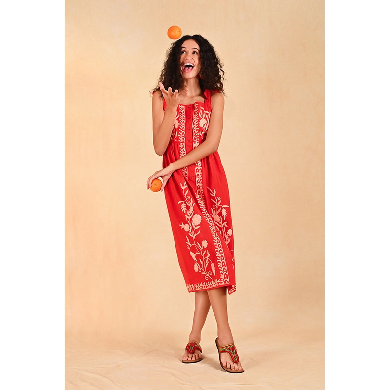 Clara Embroidered Dress